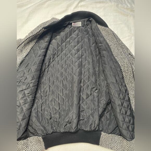 RED Valentino Chevron Wool Forget Me Not Jacket - Picture 4 of 8